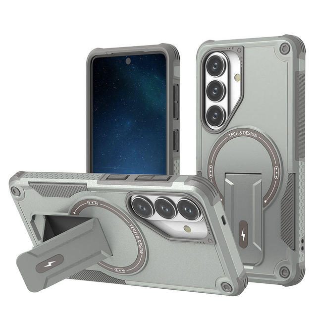 Hybrid TPU PC Magnetic Charged Armor Mobile Phone Case with 360 Built-In Kickstand Couqe for Samsung Galaxy S26 Stand Back Cover