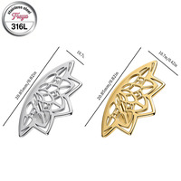 Pendientes de cartílago góticos Freya para mujer, diseño de telaraña de Halloween, mandala geométrica, loto, joyería de piercing de parte trasera plana a la moda