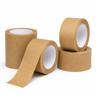 Ruban adhésif en papier kraft biodégradable imprimé sur mesure, ruban d'emballage acrylique haute adhérence pour la fermeture de cartons, OEM