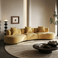 Italienisches Luxus-Designer-Sofa mit kostenlosem Versand, Vakuumkomprimiert, Stoffbezug, Amerikanischer Stil für Hotel und Villa, Leichte Eckgarnitur für Wohnzimmer