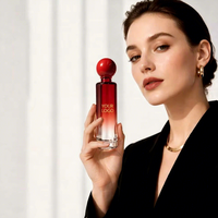 Fabricant de parfums de marque privée LF Luxe, flacon rouge personnalisé, parfum intense, jasmin, musc, ambre, brume parfumée de qualité supérieure