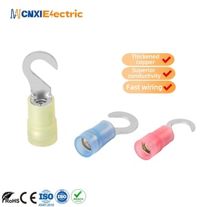 Cnxi Nhà Máy Chất Lượng Cao Nylon Cách Điện Cáp Lug Tin Đồng Điện Dây Kết Nối Đôi Uốn Móc Lưỡi Thiết Bị Đầu Cuối - Product Image 1
