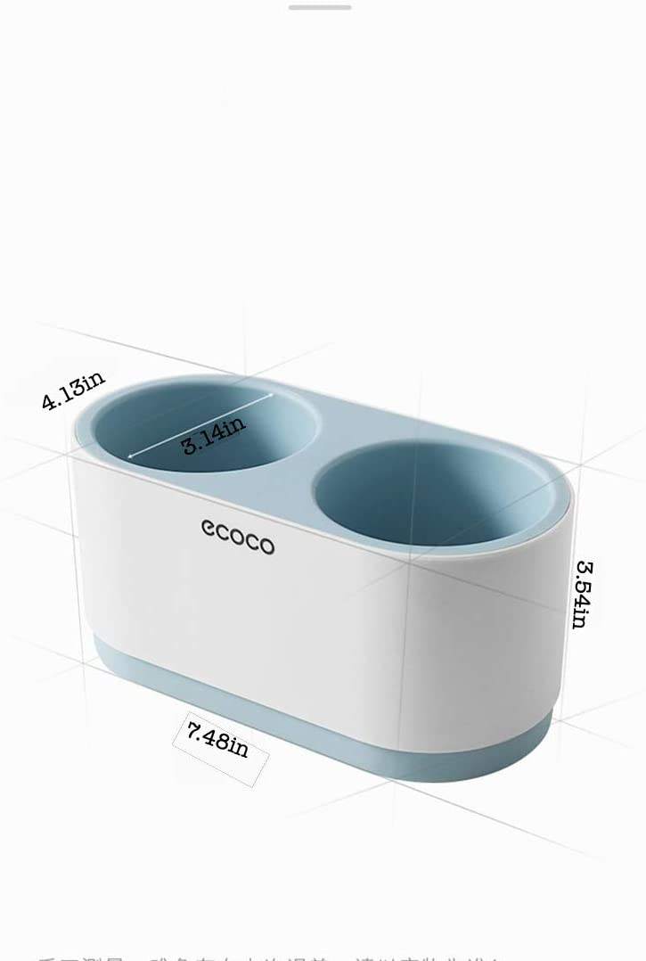 White/Blue Hair Dryer Holder