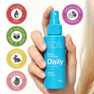 Spray facial SOS réparateur pour peaux sensibles, apaisant, calmant, hydratant, réparateur de la barrière cutanée, soulageant les rougeurs et irritations. - Product Image 6