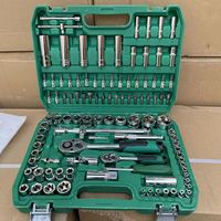 Nuevos Modelos Populares, Juego de Llaves de Tubo de Acero al Cromo Vanadio de 37 Piezas, Juego de Herramientas Mecánicas para Reparación de Automóviles
