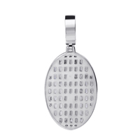 Collier pendentif en or plaqué diamant baguette, best-seller, San Judas Jessus, charme, chaîne, bijoux religieux, San Lazaro