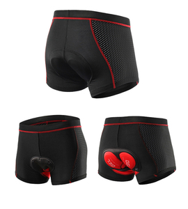 YOUME Short de cyclisme en silicone respirant pour homme, coussinet en gel antichoc pour vtt et vélo de route, <span class=keywords><strong>sous</strong></span>-vêtements confortables - Product Image 3
