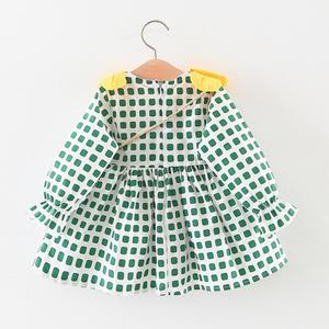Ropa Infantil, Moda Japonesa y Coreana de Verano, Lindo Vestido Verde con Flores para Niña, de Fábrica en China - Product Image 4