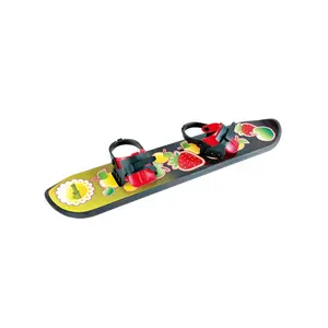 Kids Entry Level Plastic Baby Snow Board With Bindings For Snow Toys