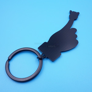 Custom Supply Cartoon Giraffe Hand Keychain Durable Metal <b>Key</b> <b>Ring</b> Business Gift Promotional <b>Accessory</b> - Product Image 3
