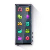 Lecteur MP4 portable avec écran tactile intégral, Bluetooth 5.0, musique HiFi sans perte, radio FM durable, haut-parleur intégré, lecteur vidéo HD