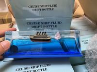 Bateau pirate insubmersible dans une bouteille bateau de croisière modèle jouet liquide bateau décoration de bureau
