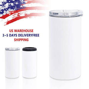 Taza de Acero Inoxidable 4 en 1 de 16 oz para Sublimación 2024 y Tapa Enfriadora de Latas, Regalo Empresarial Ecológico, Aislamiento al Vacío, Termo de 6-12 Horas - Product Image 1