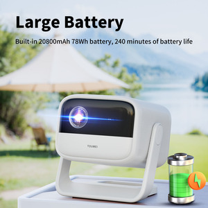 מקרן נייד חדש לשנת 2026 עם רמקול מובנה, MEMC, HDR10+, שלט רחוק עם עכבר, תמיכה ב-1080P/4K, מקרן חכם עם מערכת הפעלה אנדרואיד לתקרה - Product Image 3