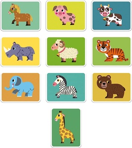 Jouets d'apprentissage préscolaire de conception personnalisée Casse-tête magnétique d'<span class=keywords><strong>animaux</strong></span> créatifs à faire soi-même Casse-tête de livre pour enfants - Product Image 5