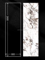 Revêtement mural intérieur et extérieur en pierre onyx, grand format, 800x2600mm, épaisseur 9mm, pas cher, panneaux muraux en pierre frittée.