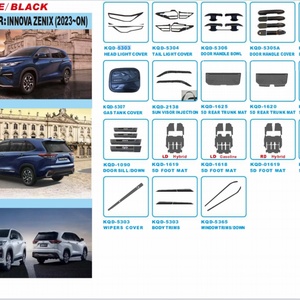 ชุดแต่งภายนอกรถยนต์พลาสติก ABS สีดำแบบครบชุด ขายดี สำหรับ Toyota Innova - Product Image 5