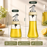 Distributeur d'huile d'olive en verre avec logo personnalisé et bec verseur en forme de bec d'aigle, bouteille d'huile de cuisson durable et anti-fuite, vente en gros