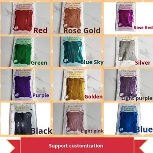 DAMAI colorido telón de fondo cortinas con flecos de aluminio 1*2M cortina de puerta de seda de lluvia decoración de fiesta de cumpleaños para diseño de escena de boda - Product Image 6