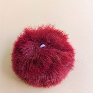 2025 vente en gros en gros multicolore boule <span class=keywords><strong>de</strong></span> fourrure mignon en peluche bouffée porte-clés 8cm rond Pom Pom porte-clés - Product Image 6