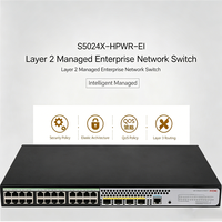 Switch de Acceso Gigabit Totalmente Administrado H3C S5000X-EI, Uplink de 10G, 24-48 Puertos, Opción con POE, Apilable para Redes Empresariales