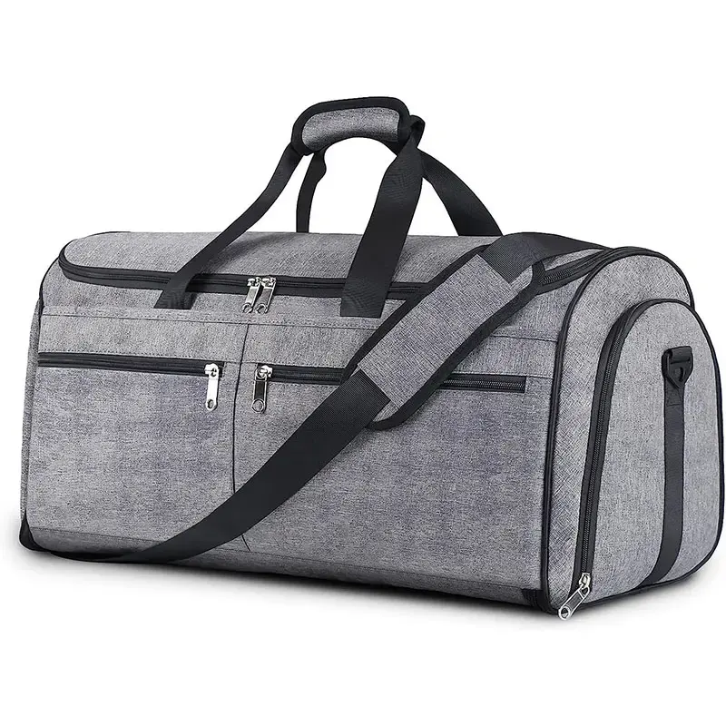 Sac à vêtements de voyage Convertible Duffel Suit Bag avec compartiment à chaussures Bandoulière détachable