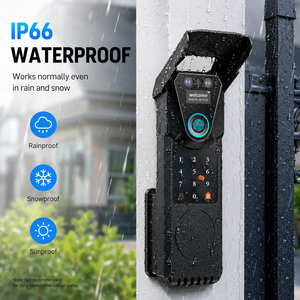 2026 Sinon <b>Smart</b> Camera <b>Smart</b> <b>Lock</b> with APP Control IP65 Waterproof 5-in-1 Biometric Fingerprint Door LockOutdoor Gate Villa Key - Product Image 5