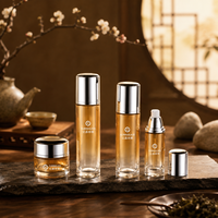 Bocaux et bouteilles en verre dégradé avec couvercles en plastique 30ml 40ml 50ml 100ml 120ml 50g – Ensemble de flacons de sérum et pots de crème pour soins de la peau
