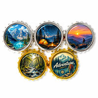 Ouvre-bouteille magnétique de 2,28 pouces (58 mm) avec impression numérique, design créatif, bouton badge DIY pour cadeaux promotionnels et projets