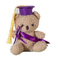 Promotion Mini Ours en Peluche de 13 cm en Coton PP pour la Journée de Remise des Diplômes, Souvenir Décoratif, Cadeau pour Étudiants