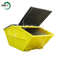 Conteneur de transfert de déchets industriels RNKJ Hook Lift Skip Bin avec poignées de levage