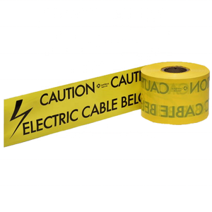 Cinta de advertencia de seguridad de precio competitivo de fábrica para protección de cable subterráneo 100% Virgen LLDPE 80um Espesor 100mm Ancho - Product Image 2