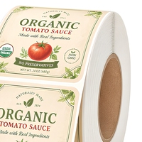Étiquettes adhésives pour bocaux en verre de qualité alimentaire supérieure