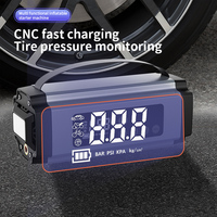 Démarreur de batterie de voiture 12V haute puissance automatique avec compresseur d'air batterie externe Portable voiture batterie au Lithium Booster démarreur de saut