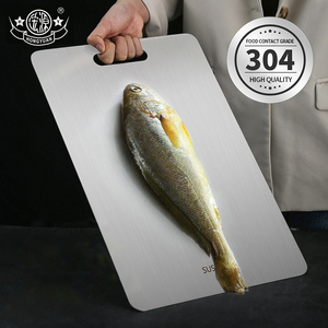 <span class=keywords><strong>Tagliere</strong></span> da cucina in acciaio inox 304 di varie dimensioni per tagliare il formaggio - Product Image 3