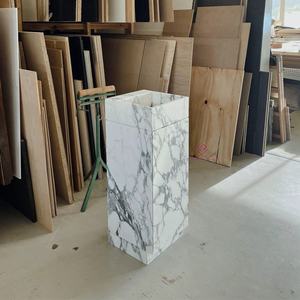 ויולה שיש קלקאטה מודרנית ויולה שיש עם ארון אלון ומגירות גדולות עבור חדר אמבטיה עכשווי - Product Image 5