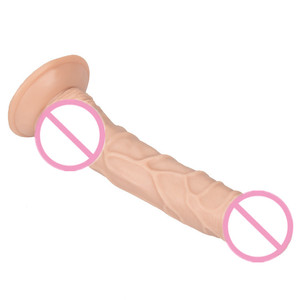 Gerçekçi 10 inç Flesh kahverengi siyah renk <span class=keywords><strong>Dildo</strong></span> Penis seks oyuncakları kadınlar için Dildos - Product Image 6