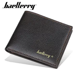 Men leather Korean wallet Brand Baellerry mans wallet money and card wrist band wallet