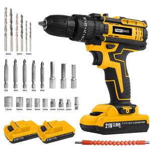 Perceuse électrique rechargeable 21V Ensemble de tournevis sans fil Petite perceuse à main en acier inoxydable Lithium <span class=keywords><strong>Pro</strong></span> - Product Image 3