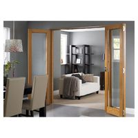 Ace Portes pliantes d'intérieur professionnelles Portes accordéon en bois pliantes Porte coulissante pliante en bois