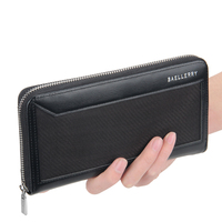 Baellerry Dompet & Pemegang Ponsel Pria, Dompet Panjang Kapasitas Besar Multifungsi Pria