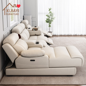 เก้าอี้ปรับเอนรุ่น XJY-MM1215 ของ Xijiayi Technology โครงโลหะหุ้มผ้า ดีไซน์ทันสมัย สไตล์หรูหราเบาๆ สำหรับห้องนั่งเล่น รูปทรงแคปซูลอวกาศ - Product Image 2