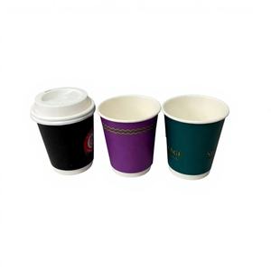 Gobelet en papier biodégradable écologique jetable de 4 oz avec logo personnalisé, résistant au congélateur, idéal pour le camping et les shots d'espresso - Product Image 1