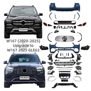 Kit de carrosserie de pare-chocs de voiture haute Performance pour <span class=keywords><strong>Mercedes</strong></span> Benz GLE Class W167 2020-2023 Changer en 2024 GLE63 AMG Style - Product Image 1