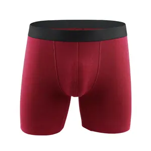 Logo personnalisé Coton Hommes Sous-Vêtements Plus La Taille Respirant Boxer