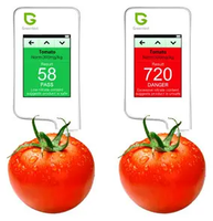 Viande fraîche, fruits, testeur de nitrate de légumes et détection de rayonnement de compteur Geiger pour votre santé