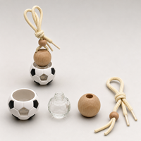 Pendentif diffuseur de parfum pour voiture en forme de ballon de football 6ml, flacon vide à suspendre pour rétroviseur, cadeau pour fan de football