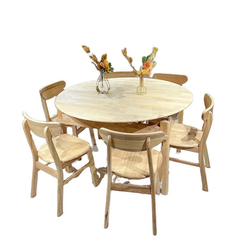 Meja makan furnitur 8 kursi ruang makan meja makan kayu kursi makan punggung tinggi