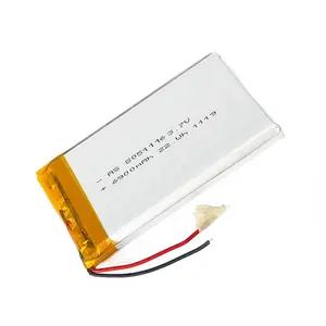 Güç bankası için UL sertifikalı 8051116 şarj edilebilir 3.7v 6000mah 6900mah lipo piller lityum iyon polimer pil