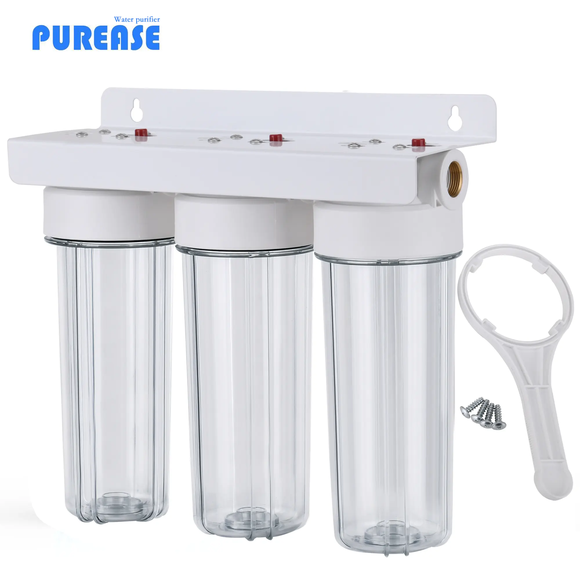 FACTORY CUSTOMIZATION 10 inch Whole House Water Filter 3-Stage RO-System with 1" 1"2 1/4" 3/4" thread